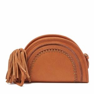 🆕Lucky Brand Zori Crossbody in Caramel Suede